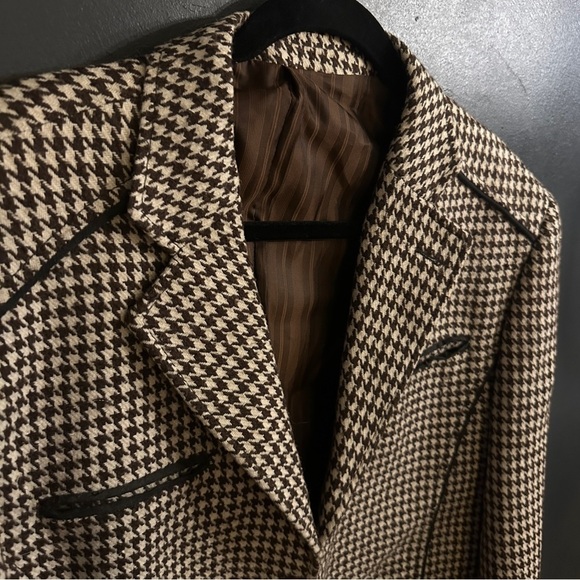 Vintage Venezzi Men's Houndstooth Blazer | Size Medium - Picture 9 of 9